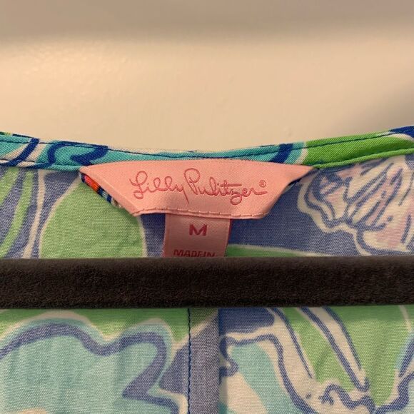 Lilly Pulitzer Maya Worth Cap Sleeve Dress Size Medium - Picture 3 of 7